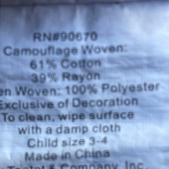 KIDS Special Forces Military Jumpsuit  Costume Size 3-4 - Picture 8 of 13